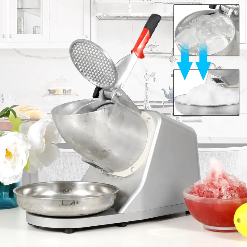 Segawe 300w Ice Shaver Machine Ice Crusher Electric Snow Cone Maker Stainless Steel Shaving
