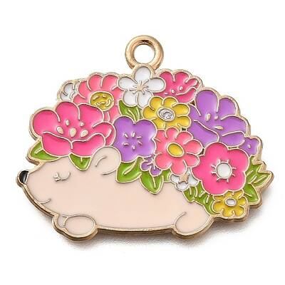 Animal Flower Alloy Enamel Pendants