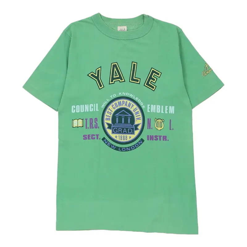 Yale Best Company College T-Shirt - Medium Green Cotton
