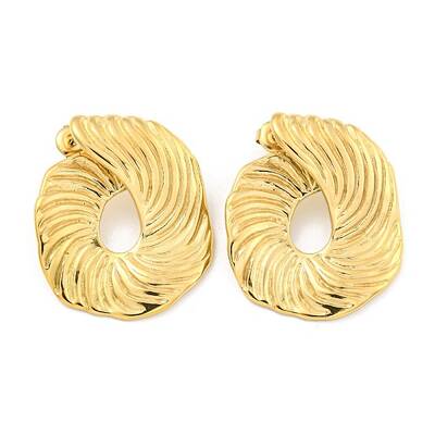 Ion Plating(IP) 304 Stainless Steel Stud Earrings for Women