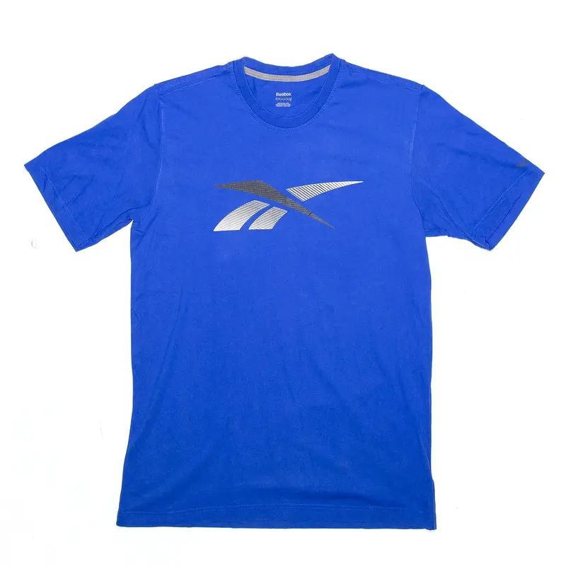 REEBOK Sports Blue Short Sleeve T-Shirt Mens M