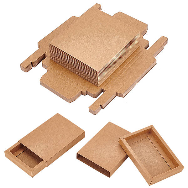 Kraft Paper Storage Gift Drawer Boxes