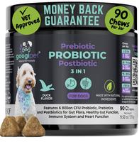 Googipet Premium 3 in 1 Probiotics for Dogs - 6 Billion CFU's Probiotic, 11 Strains of Prebiotics & Digestive Enzymes, Made i...