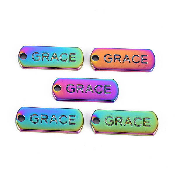 Rainbow Color Alloy Charms