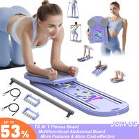 AddWin Pilates board P10, Pilates Reformer Set, Multifunctional Ab Exercise Board 15-in-1 Full-body Workout Exerciser Kit for...