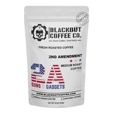 2A Medium Roast Coffee - 2nd Amendment Coffee Roast - Whole Bean - Ground Coffee - Fresh Roasted Coffee, WHOLE BEAN