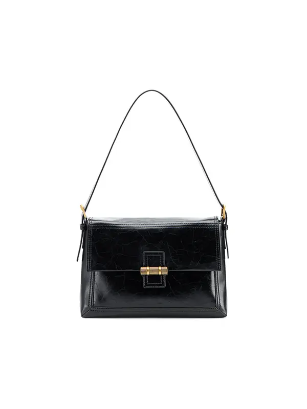 Smting Bamboo Lock flap bag