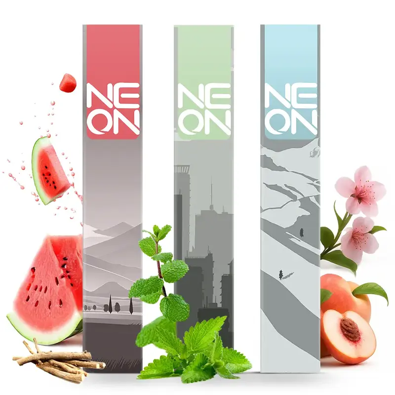 NEON Watermelon Mint Lavender Extracts for Lung Detoxification & Oral Air Freshening Herbal Diffusion Pen Relaxation Stick So...