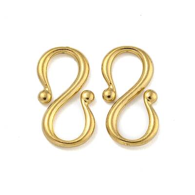 Ion Plating(IP) 304 Stainless Steel S-Hook Clasps