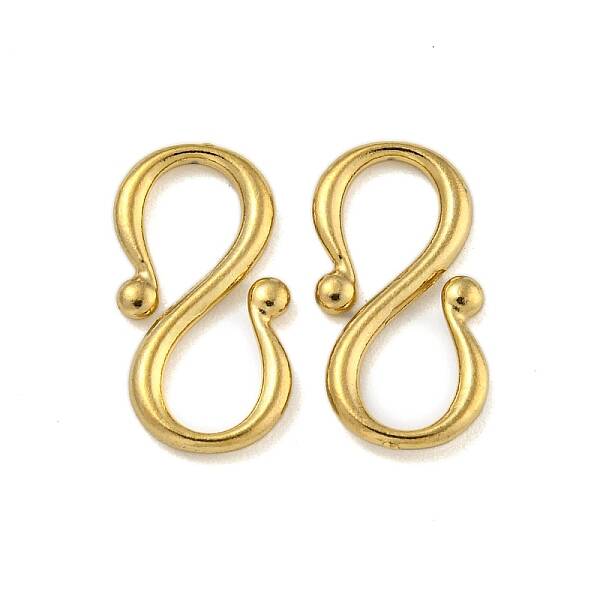 Ion Plating(IP) 304 Stainless Steel S-Hook Clasps