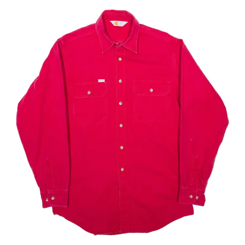 CARHARTT Mens Plain Shirt Pink Long Sleeve 2XL