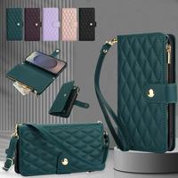 [Free !ship] For Samsung Galaxy S25 Ultra S24 S23 S22 S21 S20 Plus Wallet Case Built-in Crossbody PU Leather Cash Slot Zipper...