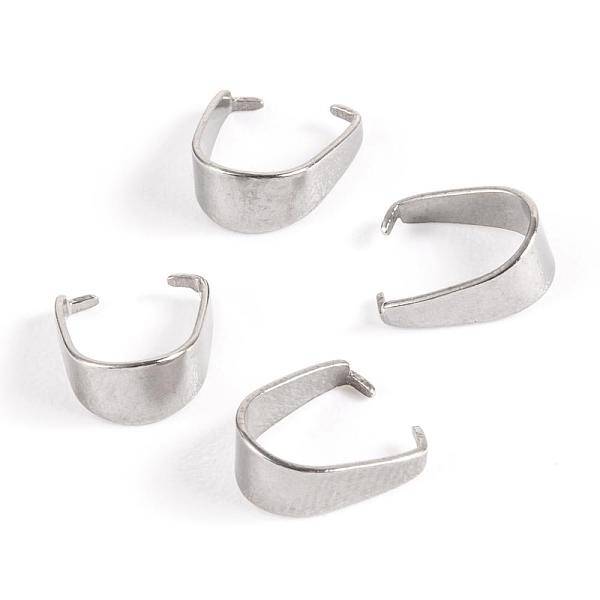 Non-Tarnish 304 Stainless Steel Snap on Bails