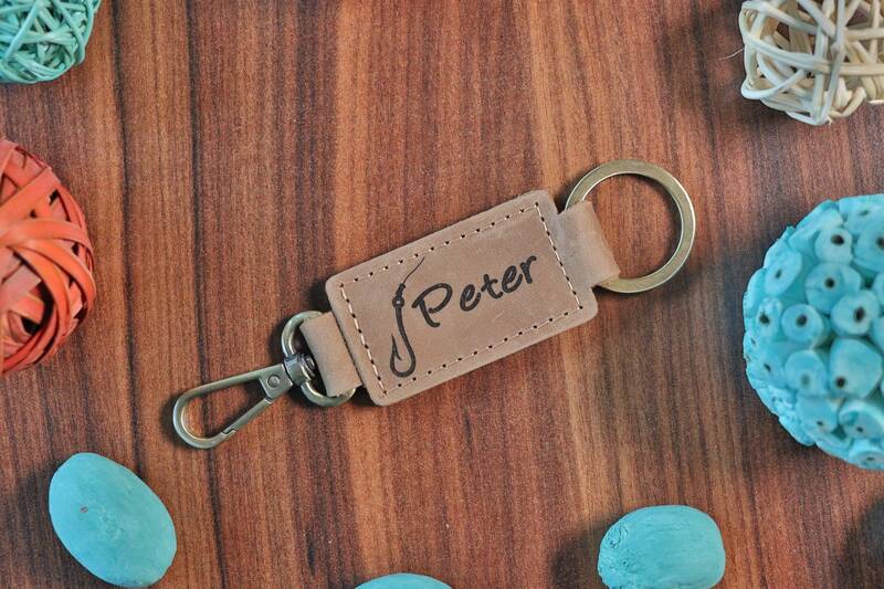 Fishing Keychain for Dad Grandpa Uncle