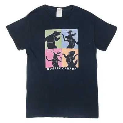 Quebec Canada Mens T-Shirt Blue S