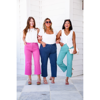 RFM High Rise Cropped Wide Leg Jeans