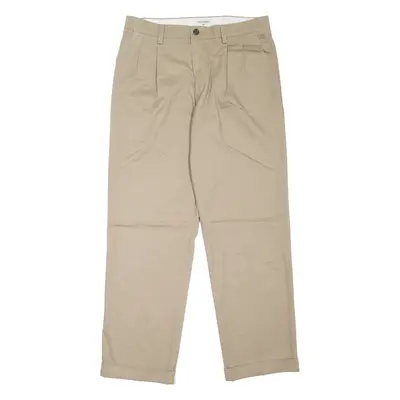 DOCKERS Chino Mens Trousers Beige Relaxed Tapered W32 L31