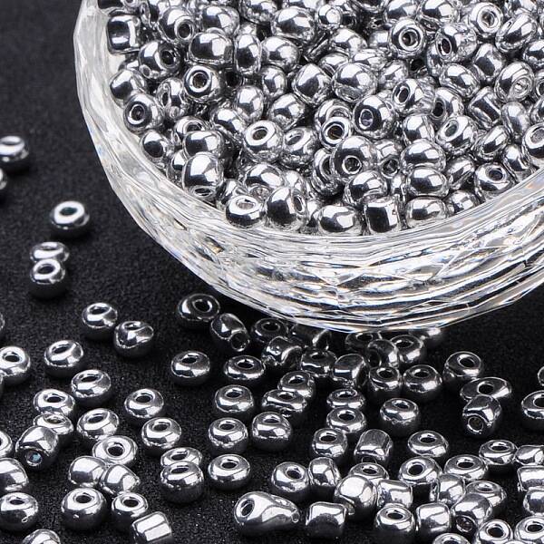 12/0 Electroplate Glass Seed Beads