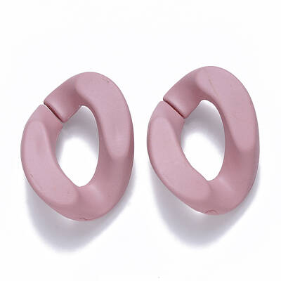 Opaque Spray Painted Acrylic Linking Rings