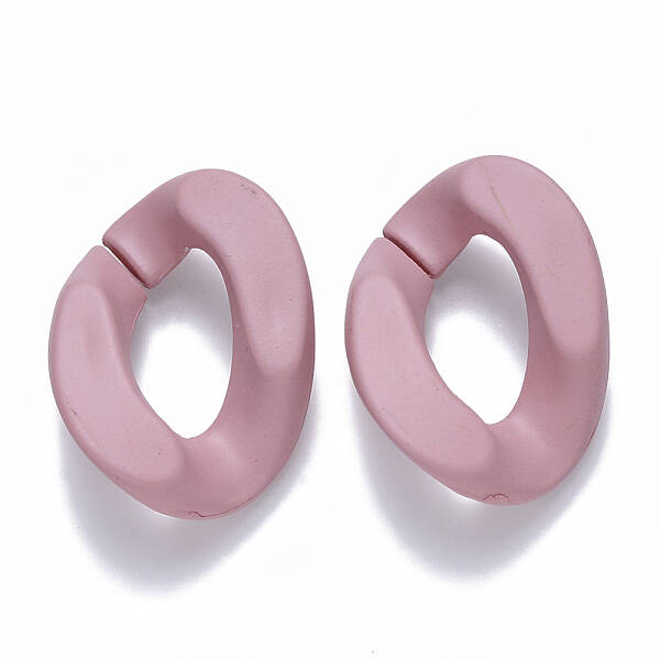 Opaque Spray Painted Acrylic Linking Rings