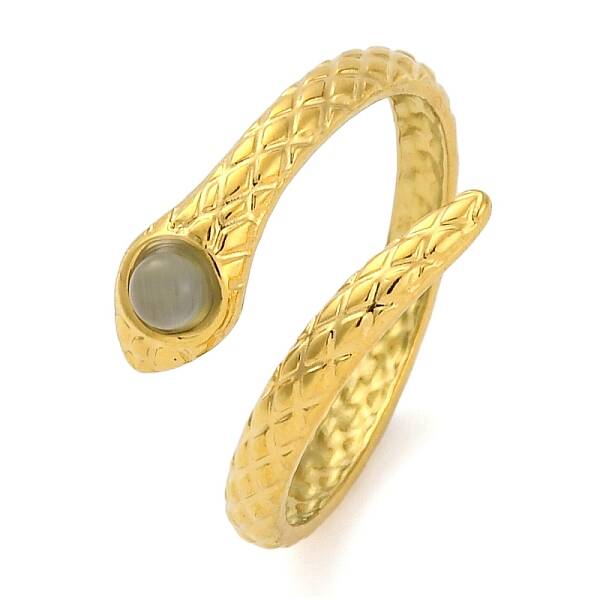 Golden 304 Stainless Steel Open Cuff Rings
