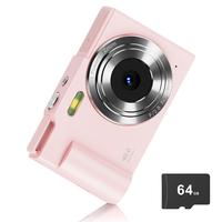FHD 1080P Digital Camera with SD Card, USB Charging 16X Digital Zoom Camera, Portable Mini Camera for Teenagers Students Boys...