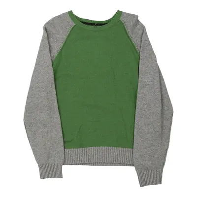 Jules Jumper - Large Green Virgin Wool