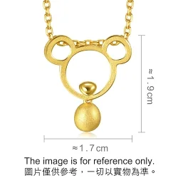 'Belief' 999.9 Gold Rat Pendant