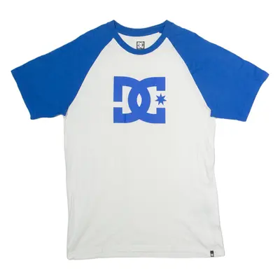 DC SHOES Mens T-Shirt White Crew Neck L