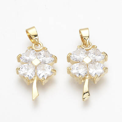 Brass Cubic Zirconia Pendants