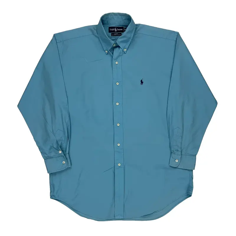 Blake Ralph Lauren Shirt - Medium Blue Cotton | Size: medium