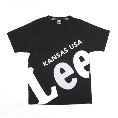 LEE Kansas T-Shirt Black USA Short Sleeve Mens M