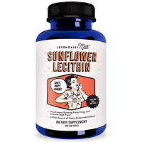 Sunflower Lecithin - For Clogged Milk Ducts -  Legendairy Milk - 1200mg per serving - Lactation Support - Organic - Non-GMO, ...
