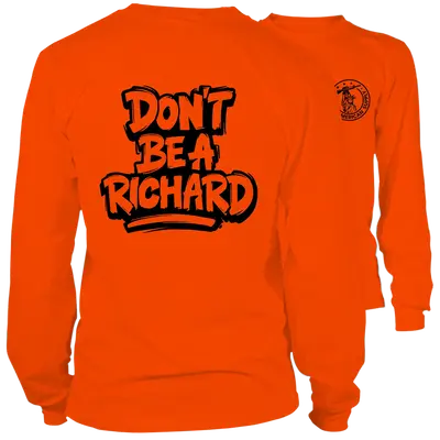 Richard - Long Sleeve Safety Orange Hi-Vis T-Shirt