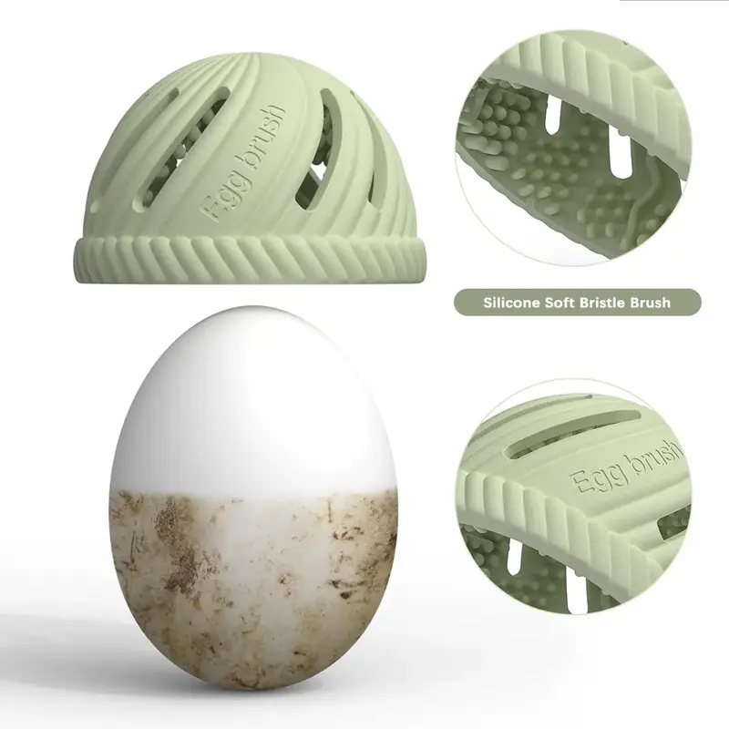 Silicone Egg Cleaning Brush, Reusable Egg Cleaning Tool, Egg Washing Brush, Household Kitchen Accessories