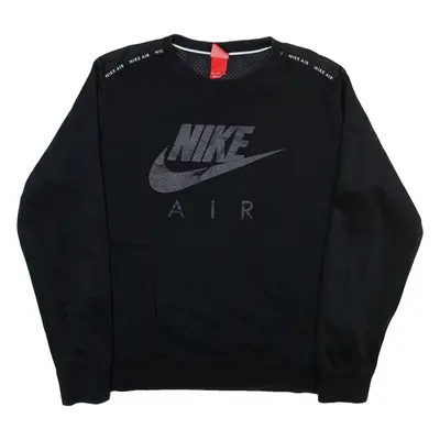 NIKE Air Mens Sweatshirt Black Crew Neck XL