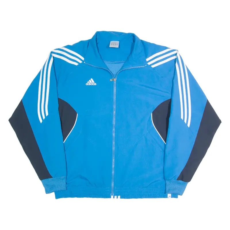 ADIDAS Mesh Lined Mens Track Jacket Blue XL
