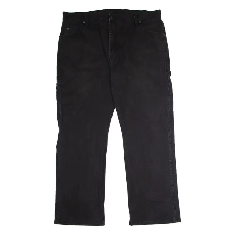 DICKIES Workwear Carpenter Mens Canvas Trousers Grey Regular Straight W38 L30
