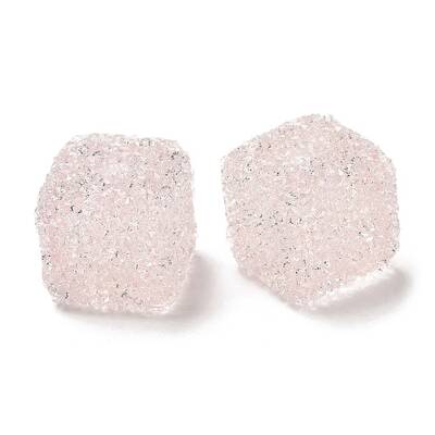 Drusy Cube Resin Rhinestone Beads