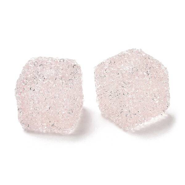 Drusy Cube Resin Rhinestone Beads