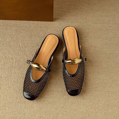 CHIKO Jenay Square Toe Block Heels Clogs/Mules Shoes