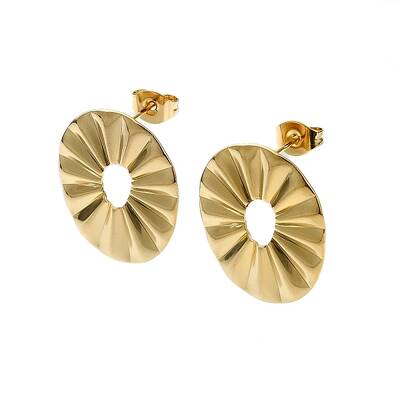 Ion Plating(IP) 201 Stainless Steel Stud Earrings