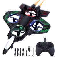 Foam Drone RC Airplane for Kids and Beginners, Remote Control Plane Fighter Jet with Light, Auto Hovering, 360° Flip Fathers...