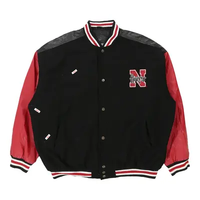 Steve And Barrys Varsity Jacket - 3XL Black Wool Blend