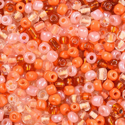 Opaque & Transparent Inside Colours Glass Seed Beads