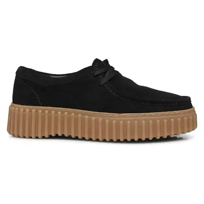 Clarks Torhill Bee Suede Women's Lace Up Shoes - Black - Size:US 10.5 Women