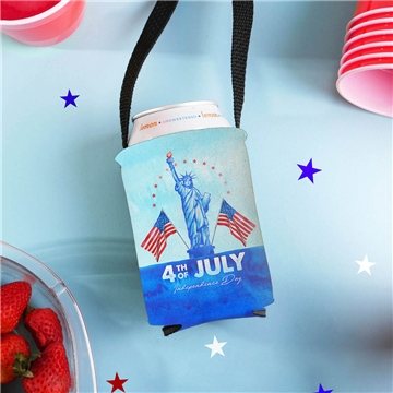 250 Custom Full Color Hands Free Can Coolie - USA Made & Machine ...