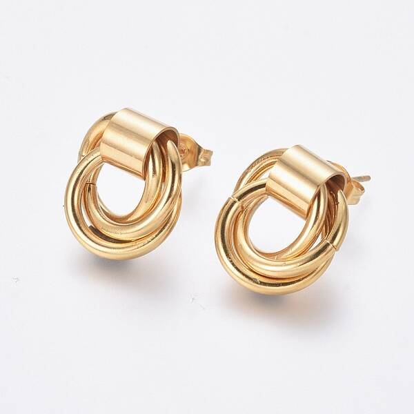 304 Stainless Steel Stud Earrings