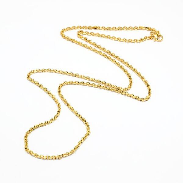 Fashionable 304 Stainless Steel Cable Chain Necklace Making