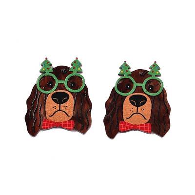 Christmas Theme Printing Acrylic Pendants